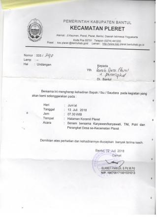 Senam Bersama ASN, TNI/POLRI/Instansi se-Kecamatan Pleret